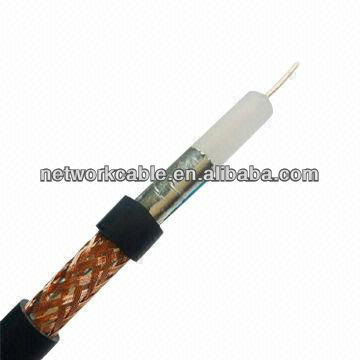 RG-6/U Coaxial cables, transparent, foamed